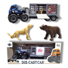 Cooler Stuff Mašina vilkikas inercinis su gyvūnais, 1:43