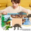 Magy Archeologijos kasinėjimo rinkinys dinozauras stegosauras su akvarele