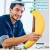 Magy Squishy bananas 40 cm XL dydis