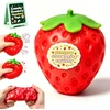 Magy Squishy braškė crunchy antistresinis minkomas žaislas