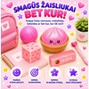 Magy Squishy fun box rinkinys rožinis koldūnas sviestas sūris kamuoliukas
