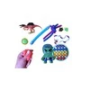 Magy Žaislų rinkinys 3-7 m. vaikams, 10 vnt. Hulk pop it, fidget juostelės, gyvatėlė, dinozauras, modelinas
