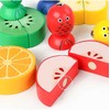 Malplay Lavinamoji Montessori medinė dėlionė su pjaustomais vaisiais
