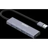USB-A šakotuvas DELTACO, 4x USB-A lizdas, 5 Gbps, aliuminis, pilkas / UH-738 / 1903171