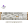 Keychron K10 HE Wireless (K10H-Q1) - US išdėstymas - Gateron Magnetic Nebula - Baltas (Balta) Magnetinė Belaidė Žaidimų Klaviatūra