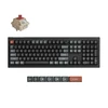 Belaidė mechaninė klaviatūra Keychron V6 Ultra 8K, Raudoni (Red) jungikliai, US INTL ANSI išdėst., Juoda