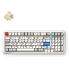 MCHOSE K99 V2 belaidė mechaninė klaviatūra| US | Icy Creamsicle Switch | 2.4GHz, BT | Retro Balta