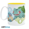 Abysse POKEMON - Mug (460 ml) Pikachu, Bulbasaur, Charmander &amp; Squirtle - Puodelis