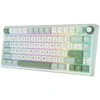 Royal Kludge RK R75 Sidabrinis Switches Skycyan Žaidimų klaviatūra baltos spalvos