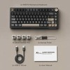 Royal Kludge RK R75 RGB Phantom laidinė klaviatūra | 75%, Hot-swap, Sidabrinis switches, US