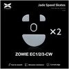 X-Raypad Jade Skates BenQ Zowie EC1-CW &amp; EC2-CW &amp; EC3-CW Baltas 2 vnt. (Balti) Pakaitiniai Pelė Feet