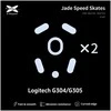 X-Raypad Jade Skates Logitech G304 &amp; G305 Baltas 2 vnt. (Balti) Pakaitiniai Pelė Feet