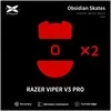 X-Raypad Obsidian Skates Razer Viper V3 Pro Raudona 2 vnt. (Raudoni) Pakaitiniai Pelė Feet