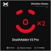 X-Raypad Obsidian Skates Razer Deathadder V3 Pro Raudona 2 vnt. (Raudoni) Pakaitiniai Pelė Feet