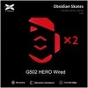 X-Raypad Obsidian Skates Logitech G502 Hero Raudona 2 vnt. (Raudoni) Pakaitiniai Pelė Feet