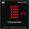 X-Raypad Obsidian Skates Universal Dots Raudona 40 vnt. (⌀6.5 x 0.8 mm) (Raudoni) Pakaitiniai Pelė Feet