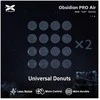 X-Raypad Obsidian Pro Air Skates Universal Donuts Pilkas 32 vnt. (⌀9.5 x 1.0 mm) (Pilki) Pakaitiniai Pelė Feet