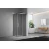 Dušo kabina ELEGANCE 100x100 chrom/pilka be pado