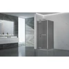 Dušo kabina PRESTIGE 100x100 chrom/pilka be pado
