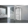 Dušo kabina PRESTIGE 90x90 juoda/skaidri be pado