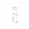 Dušo kabinos durys lenktos 340x1600 pilkas 2.20.