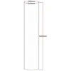 Dušo kabinos šoninis stiklas lenktas 305x1420 (310 mm) skaidrus dekoras 4.35.