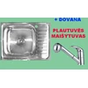 IŠPARDAVIMAS! Nerūdijančio plieno plautuvė 927 kairė/dešinė uždedama su sifonu DOVANA maišytuvas virtuvinis A2210
