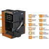 Katilas granulinis PELLET UNI 16 su KIPI ROT POWER 16 kW degikliu ir 320 l talpa