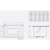 Ketinė vonia ELITE 180x80x45