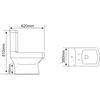 Klozetas STYLO 213 RIMLESS