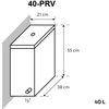 Krosnelė Skamet P-11640 PRV dešininė su 40L nerūd. plieno vandens talpa