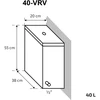 Krosnelė Skamet P-11640 VRV kairinė su 40L nerūd. plieno vandens talpa