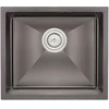 Nerūdijančio plieno plautuvė D4843H Juodas su sifonu 1.0 mm