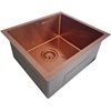 Nerūdijančio plieno plautuvė D4843HC BRONZE su sifonu 1.2 mm