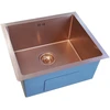 Nerūdijančio plieno plautuvė D4843HC COPPER su sifonu