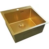 Nerūdijančio plieno plautuvė D5050HG GOLD su sifonu