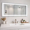 Veidrodis FS612 LED IŠMANUS su funkcija nuo rasojimo, laikrodžiu ir termometru