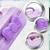 3 lygių violetinis dėklas-organizatorius mergaitei TP160