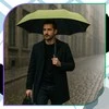 Automatinis žalias skėtis nuo saulės ir lietaus