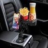 Automobilinis kelioninis staliukas, maisto padėklas, puodelis, telefonas, anglies XL