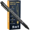 Bez Marki Daugiafunkcis taktinis multitool rašiklis 9in1 metalinis