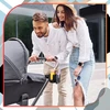 Dėklas Vežimėlio laikiklis puodeliui ir telefonui 2in1, juodas D3