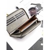 Didelė odinė piniginė moterims Stevens, pilkos spalvos