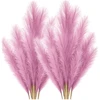 Dirbtinė rožinė pampų žolė PVC 56,5 cm (20 vnt.) N82