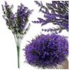 Dirbtinės violetinės levandos šakelės 35 cm, 12 vnt. N36