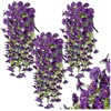 Dirbtinių gėlių girlianda, violetinė, 3 vnt.