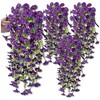 Dirbtinių gėlių girlianda, violetinė, 3 vnt.