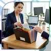 Dokumentų dėklas A4 PVC, juodas, 13 skyrių