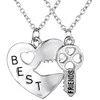 Draugystės vėriniai „Best Friends“ – Širdis ir Raktas (2 vnt.)