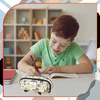 Dvikameris pieštukinis dėklas, smėlinis, kapibara M39